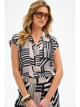 blue shadow blue shadow Bluzka Softly Czarny Regular Fit