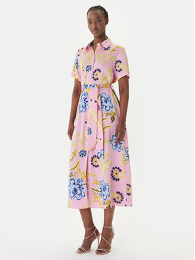 LOLA CASADEMUNT LOLA CASADEMUNT Sukienka koszulowa LS2616088 Różowy Regular Fit