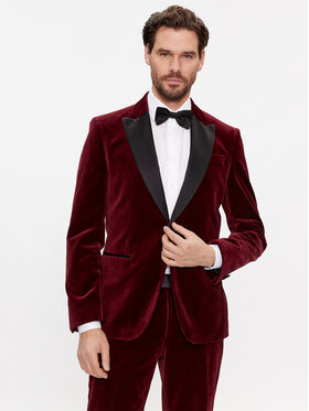 BOSS Boss Švarkas H-Hutson-Tux-231 50484709 Raudona Slim Fit