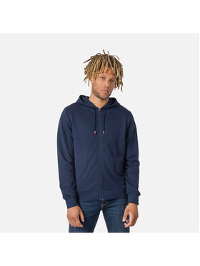 Rossignol Rossignol Bluza Logo Sweat Fz Hood Fl Granatowy Regular Fit