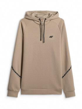 4F 4F Bluza SPORTS CLUB Beżowy Regular Fit