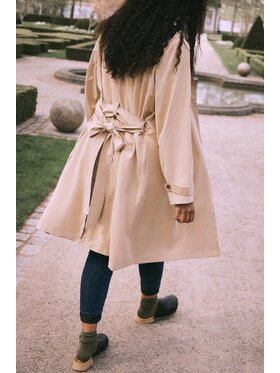 Evoked Vila Vila Trench Julian 14082286 Écru Regular Fit