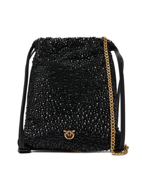 PINKO PINKO Geantă Slouchy Coulisse Baby AI 25-26 PCPL 105409 A2WF Negru