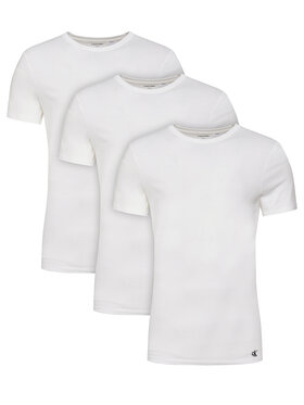 Calvin Klein Underwear Calvin Klein Underwear 3 marškinėlių komplektas LV00NB4051 Balta Regular Fit