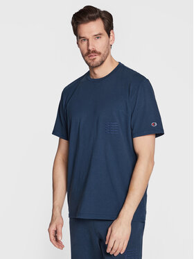 Champion Champion T-Shirt Ice-Dyed 217897 Dunkelblau Regular Fit
