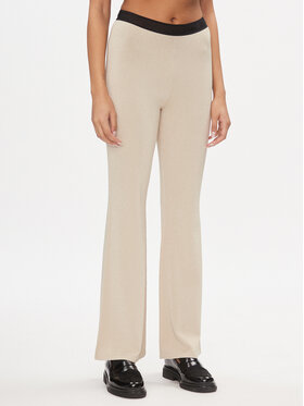 Liu Jo Sport Liu Jo Sport Pantaloni di tessuto TA4011 MS014 Beige Bootcut Fit