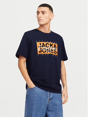 Jack&Jones Jack&Jones Marškinėliai Colton 12268439 Tamsiai mėlyna Standard Fit