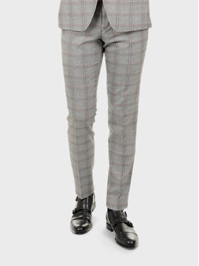 Evenemen Evenemen Spodnie garniturowe Jocker Red Szary Slim Fit