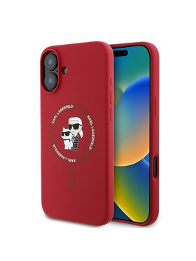 KARL LAGERFELD KARL LAGERFELD Etui na telefon Apple iPhone 16 Plus Czerwony