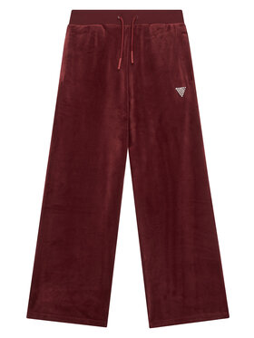 Guess Guess Spodnji del trenirke J4RQ16 K0232 Bordo rdeča Regular Fit