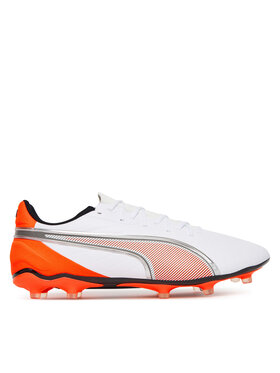 Puma Puma Ποδοσφαιρικά Παπούτσια King Match Fg/Ag 108832 01 Λευκό