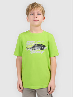 4F 4F T-Shirt ESPORTS RACING Zielony Regular Fit