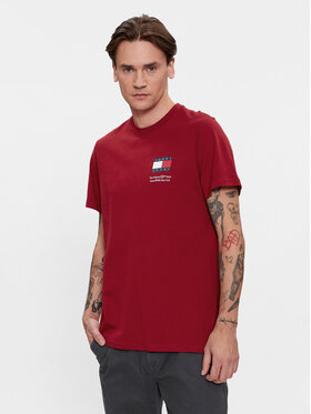 Tommy Jeans Tommy Jeans T-Shirt Essential Flag DM0DM18263 Κόκκινο Slim Fit