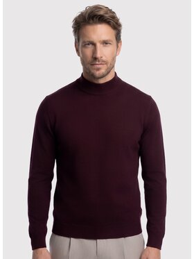 Pako Lorente Pako Lorente Sweter P26WB-2X-004 Bordowy Classic Fit