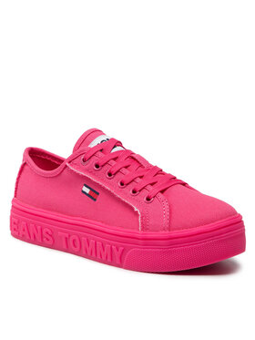 Tommy Jeans Tommy Jeans Tenisky Mono Color Flatform EN0EN01823 Ružová