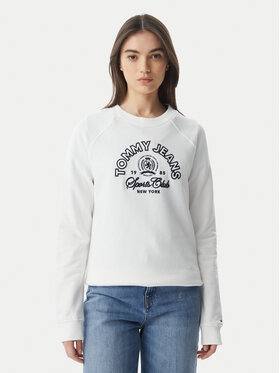 Tommy Jeans Tommy Jeans Pluus Heritage Logo DW0DW22821 Valge Regular Fit