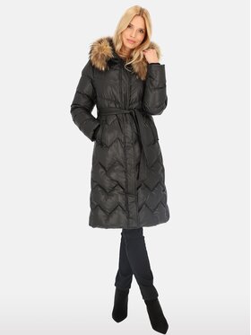 Perso Perso Kurtka damska BLH241011FXR Czarny Regular Fit