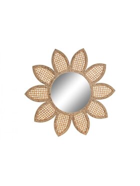 MIAhome MIAhome Lustro dekoracyjne Ø60 cm ELIINA II Brązowy