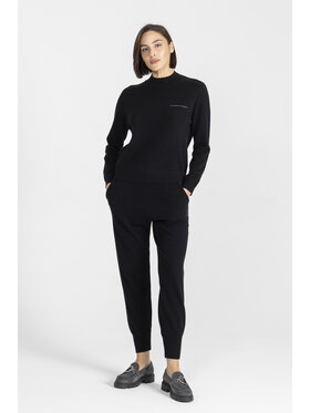 Deni Cler Milano Deni Cler Milano Spodnie dresowe T-DC-552D-E5-90-90-1 Czarny Regular Fit