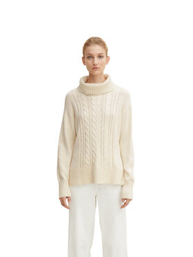 Tom Tailor Tom Tailor Dolčevita 1034048 Bijela Regular Fit