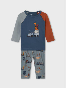 NAME IT NAME IT Komplet bluza in hlače 13215282 Mornarsko modra Regular Fit