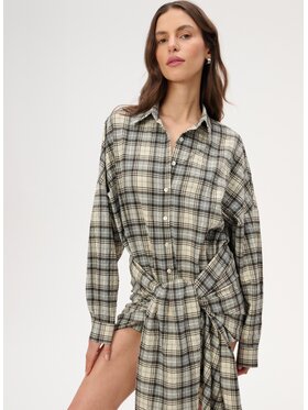LEBRAND LEBRAND Koszula Larsa Beżowy Oversize