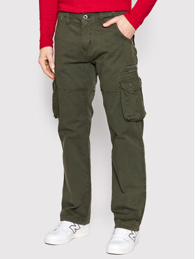 Alpha Industries Alpha Industries Bavlnené nohavice Jet 101212 Sivá Straight Fit