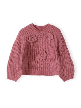 minoti minoti Sweter 32KNIT100 Różowy Regular Fit
