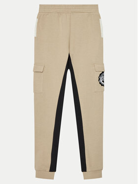 Guess Guess Pantaloni trening L4YQ12 KA6R4 Bej Regular Fit