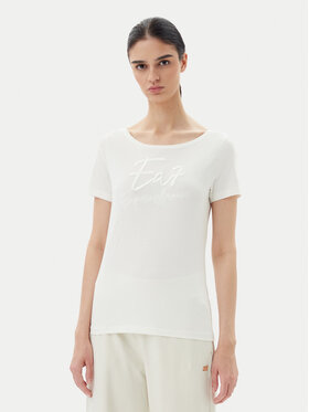 EA7 Emporio Armani EA7 Emporio Armani T-Shirt 7W000184 AF10373 U0005 Écru Regular Fit