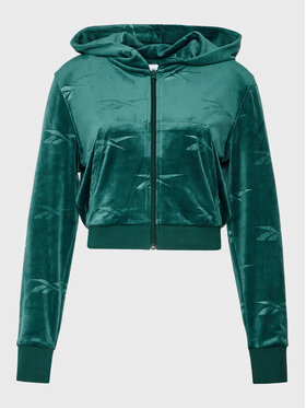 Reebok Reebok Суитшърт Classics Energy Q4 Velour HK4933 Зелен Regular Fit