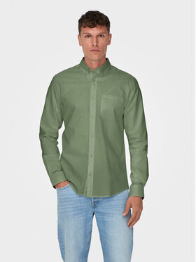 Only & Sons Only & Sons Cămașă Neil 22019669 Verde Slim Fit