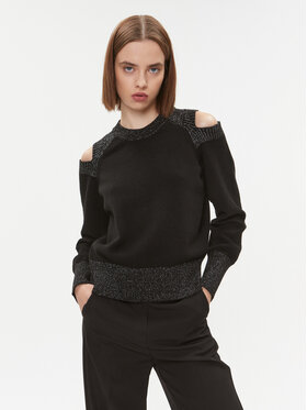 DKNY DKNY Sweter P3MSCJ79 Czarny Regular Fit