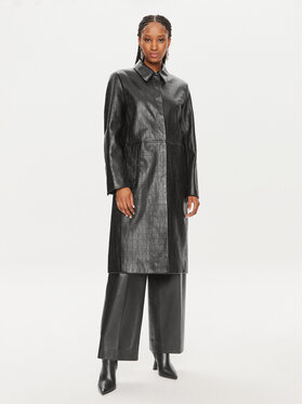 Calvin Klein Calvin Klein Kabát pro přechodné období K20K207081 Černá Oversize