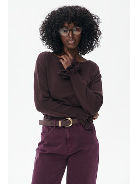 blue shadow blue shadow Sweter Daxy Brązowy Regular Fit