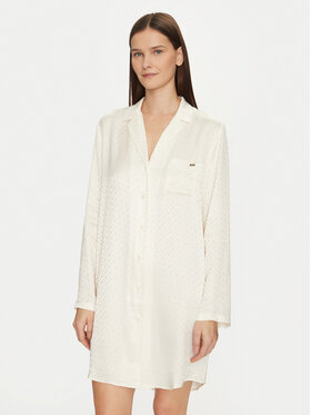 BOSS BOSS Camicia da notte 50535756 Bianco Regular Fit
