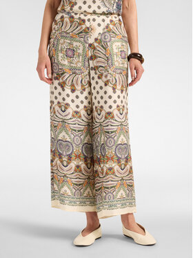 Elena Mirò Elena Mirò Pantaloni di tessuto P087P000644N001 Crema Regular Fit