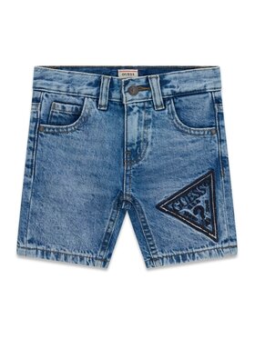 Guess Kids Guess Kids Kalhoty z materiálu 182163 Modrá Regular Fit