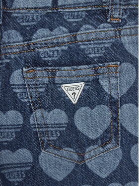 Guess Jeans Hlače K5RA02 D45E0 Mornarsko Modra Regular Fit