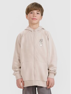 4F 4F Μπλούζα 4FJRSS25TSWSM2103-83S Καφέ Oversize