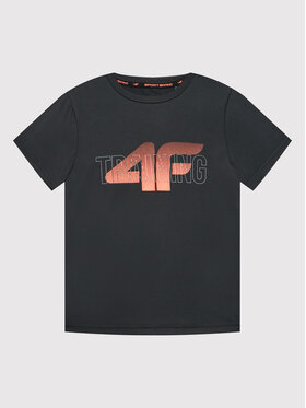 4F 4F T-shirt HJL22-JTSMF001 Crna Regular Fit