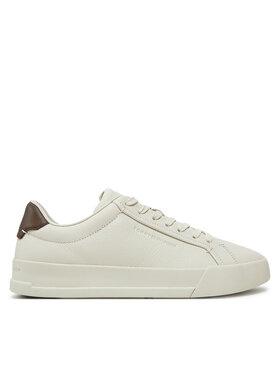 Tommy Hilfiger Tommy Hilfiger Sneakersy Th Court Best Tumbled Lth FM0FM05324 Béžová