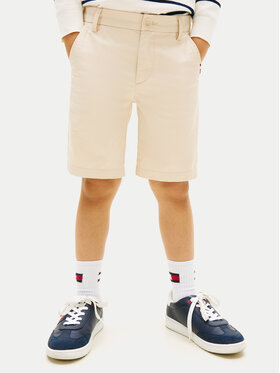 Tommy Hilfiger Tommy Hilfiger Šortky z materiálu 1987 Essential KB0KB09641 Béžová Regular Fit