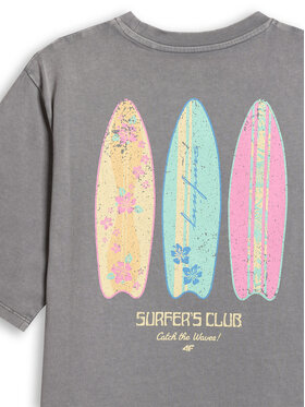4F 4F T-shirt SUMMER SPLASH Grigio Loose Fit