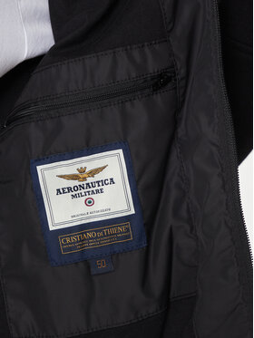 Aeronautica Militare Prijelazna Jakna 241AF454CT3082 Crna Regular Fit