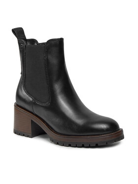 Tamaris Tamaris Členková obuv s elastickým prvkom 1-25066-41 Čierna