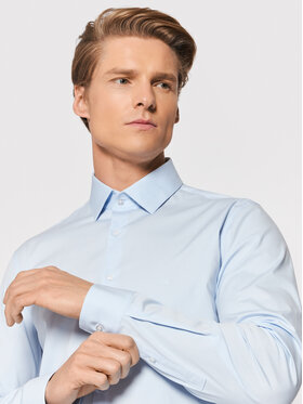 Calvin Klein Calvin Klein Cămașă Poplin K10K108229 Albastru Slim Fit