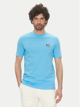 KARL LAGERFELD KARL LAGERFELD Tričko 755710 552224 Modrá Regular Fit