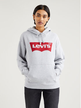 Levi's® Levi's® Pulóver Levi's Graphic Standard Hoodie Szürke Regular Fit