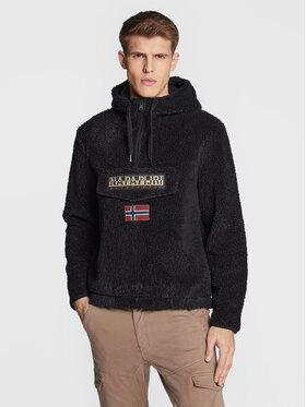 Napapijri Napapijri Polár kabát Burgee NP0A4GJ3 Fekete Regular Fit